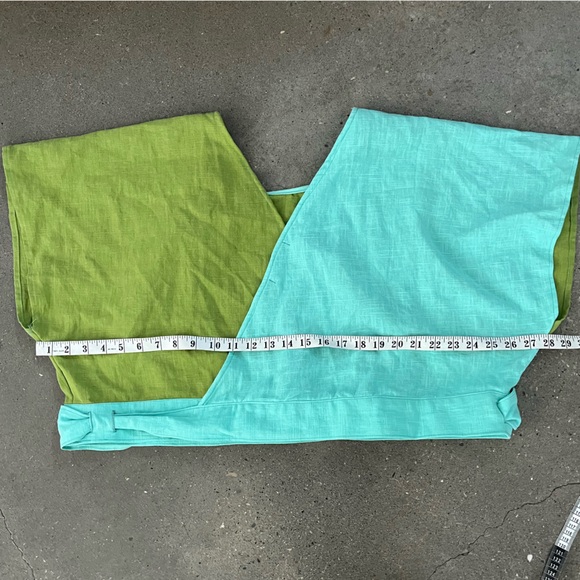 Alice Alexander Linen Wrap Top - Picture 4 of 7